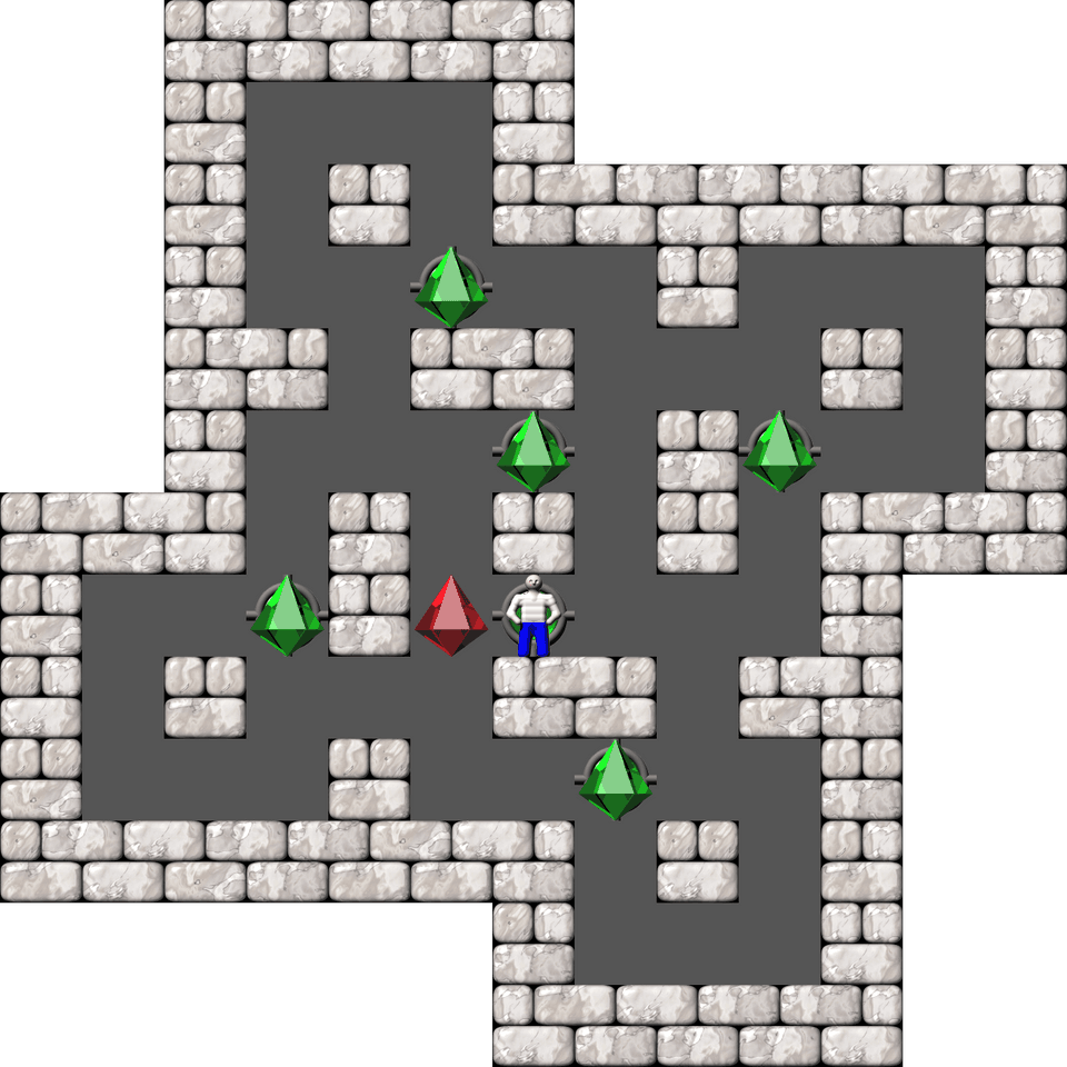 Sokoban Microban 01 Arranged level 1